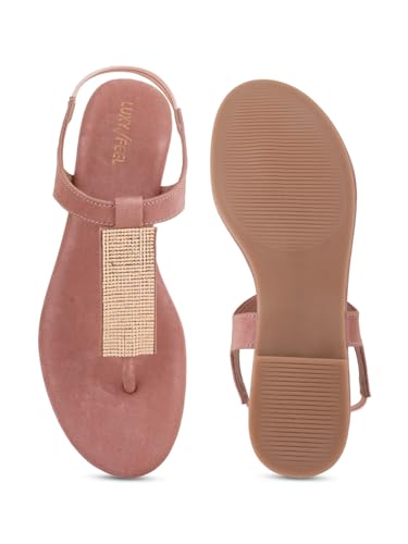 Image of Luxyfeel Discover Comfortable Low Heel Flat Sandals for Summer: Perfect Footwear for Day-to-Night Outfits and Relaxing Days