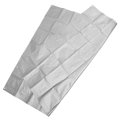 DOITOOL Telone PE 2M X 2M Telo Ombreggiante Antipioggia Anelli Metallici Copertura Protettiva per Esterni Balcone Campeggio e Attrezzature