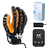 BLIUJQ Rehabilitation Robot Gloves, Stroke Hand Therapy Equipment for Adults, Fingers Strength Training Device for Hemiplegia, Robotic Gloves Rehab Strokes Patients (Right S)