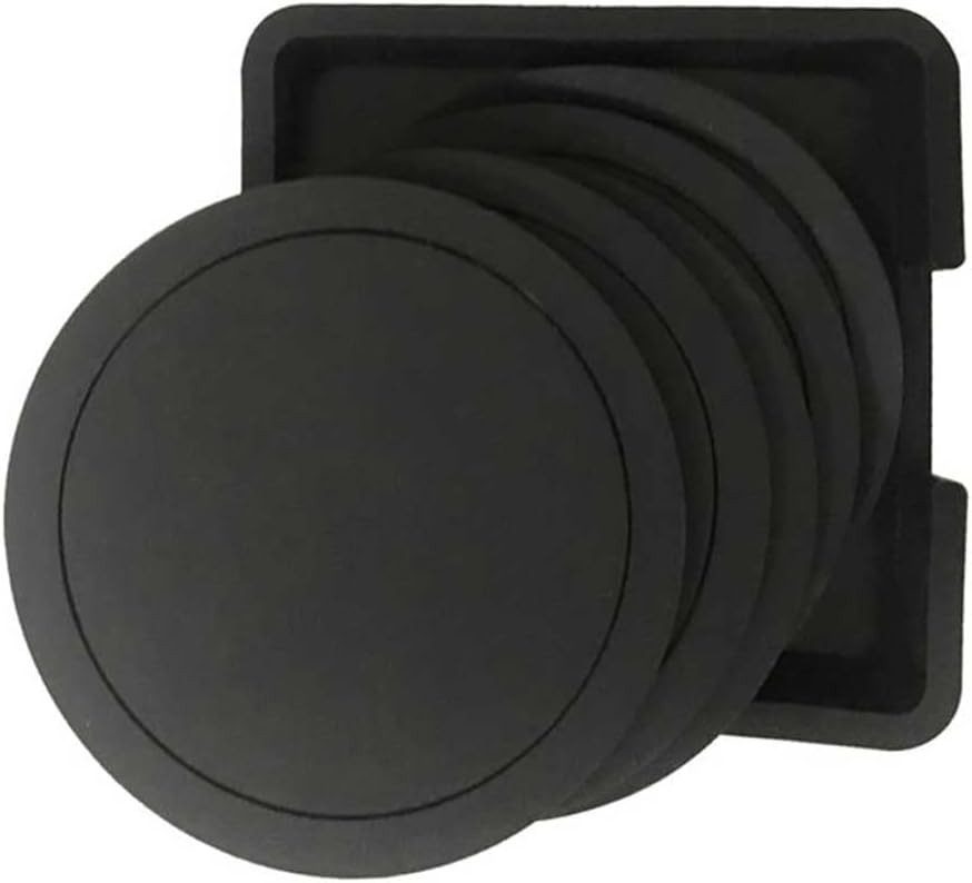 6-piece Non-Slip Silicone Cup Mat Set Holder and Coaster(D)