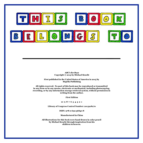 ABC's for Boys (Alphabet Book, Baby Book, Children's Book, Toddler Book) - Thumbnail 5