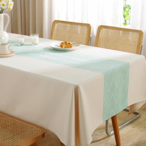 Green Table Cloths for 10 Foot Rectangle Tables, Farmhouse Tablecloth
