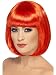 Smiffy's Women's Short 12inch Red Bob with Bangs, One Size, Partyrama Wig, 5020570423905