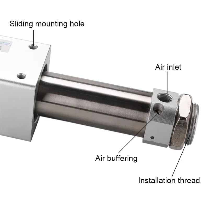 Accouplement magnétique RMS40-800 résistant aux poussières pour vérin - 3