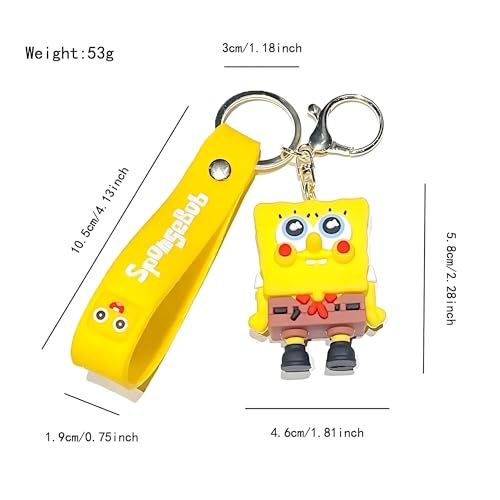 Image of Cute 3D Keychain | Keyring & Quirky Bag Charm | Hard Silicone, Unbreakable | Travel Essential | Kids Friendly | Strap & Bag Hook