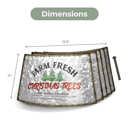 Hallops-Galvanized-Christmas-Tree-Collar-Large-to-Small-Christmas-Tree-Base-Cover-Adjustable-Metal-Skirt-for-Real-or-Artificial-Trees-Large-to-Small-Christmas-Base-Cover-Rustic-Farmhouse-Decor Hallops Galvanized Christmas Tree Collar Large to Small Christmas Tree Base Cover Adjustable Metal Skirt for Real or Artificial Trees Large to Small Christmas Base Cover Rustic Farmhouse Decor