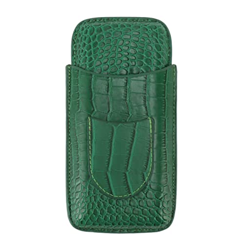 Étui de porte-cigares élégant cuir durable 3 doigt cigare Portable pour voyager en plein air Business (81)