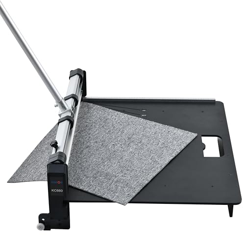 NLBFOU 26\" Pro Flooring Cutter, Cuts Vinyl Siding, Carpet Tiles, Rubber Tiles, Laminate, Vinyl Plank, Commercial Vinyl, Fiber Cement Wall Panels, LVP, LVT - Durable and Precise Floor Cutting Tool - Thumbnail 6