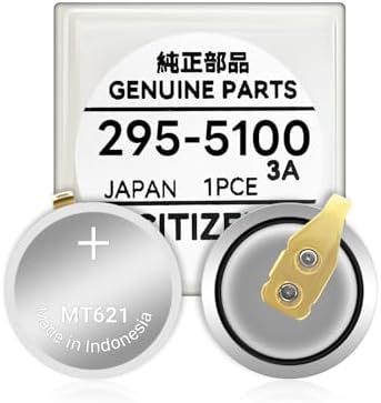 PFHL Replacement Battery for 295-5100, Compatible with Citizen Eco Drive Watch Capacitor 295-5100 MT621 BP10, E000, E001, E010, E011 - 1