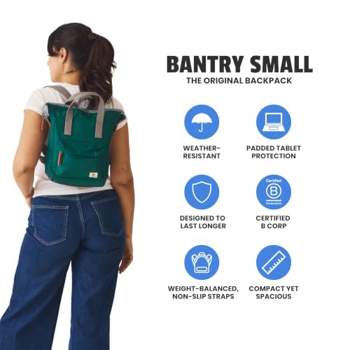 Image of ORI LONDON Small Tote Bag Backpack - Nylon Tote Backpack for Women & Men with Wide Mouth, Chunky Zippers, Multiple Pockets, Adjustable Straps - The Bantry, Orchid Backpack, 12.6x9x4