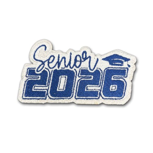 Senior 2026 Patch, Class of 2026 Embroidered Patch, Graduation 2026 Patches Gifts for High School, College Seniors, for Backpack, Jacket, Hat, Tote, Clothes