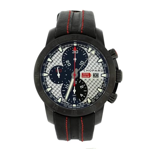 Pre-Loved Mille Miglia Zagato Chronograph Automatic Watch PVD Coated Stainless Steel and Leather 42, Black