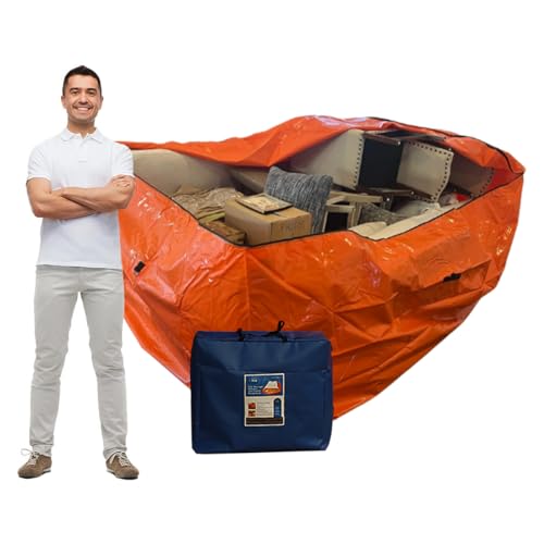 KRISIS FLOOD BAG, Flood Protection, Watertight Bags, Storage Bags, Dry Bag, Watertight Dry Bag - Orange - Super/Large - 78 x 118 x 59 Deployed