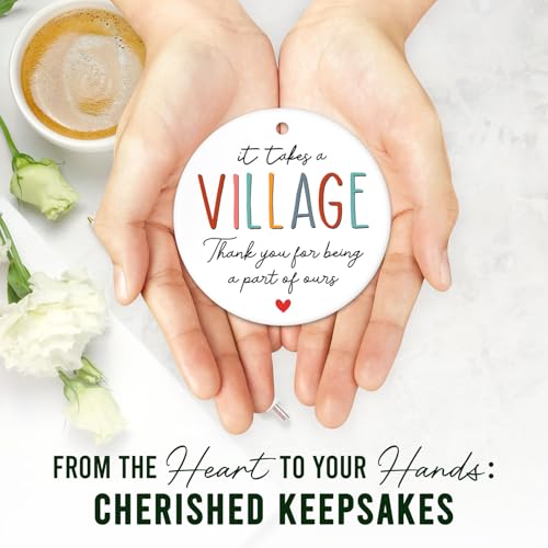 HEXMOZ-Thank-You-Gifts-for-Women-Men-Teacher-Gifts-Teacher-Ornament-Daycare-Teacher-Gifts-Appreciation-Gifts-for-Coworker-Employee-Daycare-Provider-Nanny-Ceramic-Christmas-Ornaments-2024