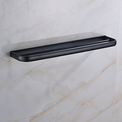 Rozin Oil Rubbed Bronze Double Towel Bars Wall Mounted Towel Rack - Thumbnail 7