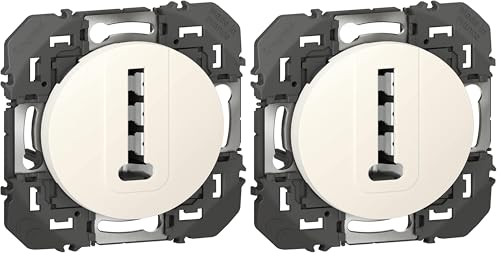 Prise téléphone en T dooxie Legrand lot de 2 pour remplacer une prise murale cassée ou jaunie