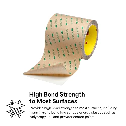 Image of 3M 9495LE 8-5-9495LE Double Coated Polyester Tape 8 inch x 5 yd