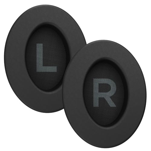 Image of EvoFox Hyperion Protein Leather + Memory Foam Ear Pads (Black) | Sweat-Resistant, Comfortable Replacement Cushions for Long Gaming Sessions | Compatible with Hyperion Series Headsets