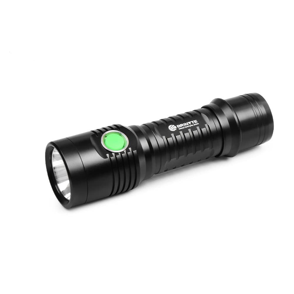 BrinyteWT01 LED Rechargeable Handheld Flashlight 1100 High Lumens, IP68 Waterproof Emergency Search Light with Strobe/SOS Mode, Ideal for Home, Camping, Night Walking