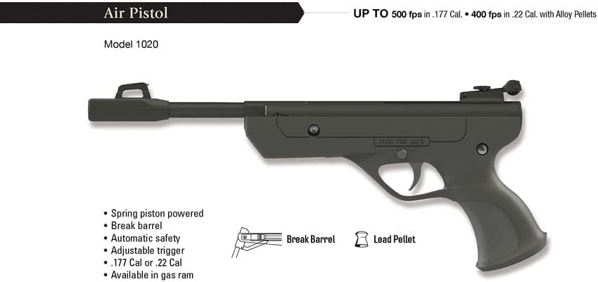 Miniatura 2 de Marksman . Pistola de aire con resorte de gas 177