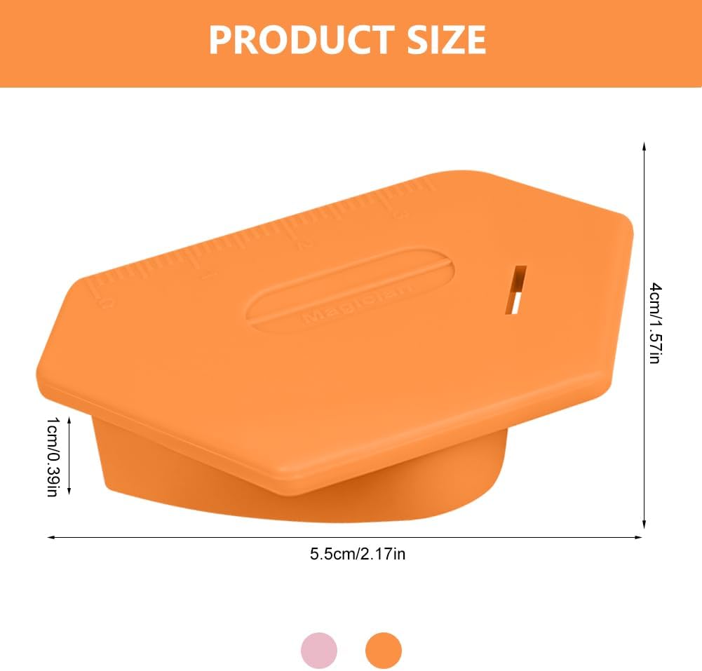 HOTUT Magnetic Seam Guide Magnetic Seam Guide, Pack of 2 Polygonal Magnetic Seam Guide with Scale, Sewing Accessories for Sewing Machine, Magnetic Seam Guide for Precise Sewing and Hemming 2pcs-polygonal