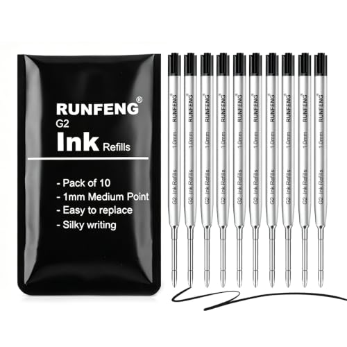 10 Pièces Recharges de Stylo Bille Multifonction,Recharges universelles longueur 9.9 cm,Recharge...