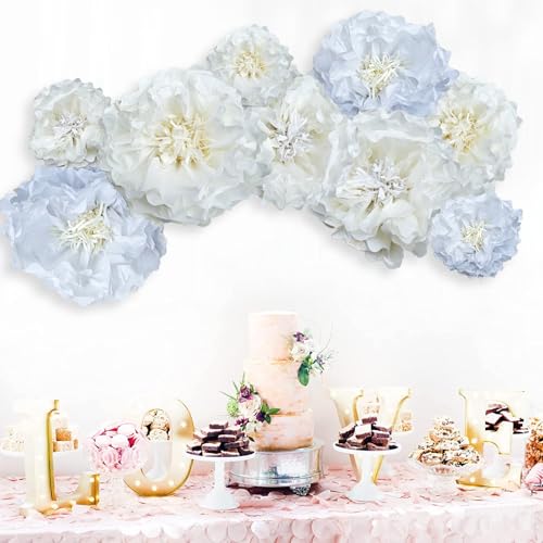 White Paper Flower 3D Wall Decor Paper Flower Decoartions for Wall by BARTHEW - Used condition - Image 5