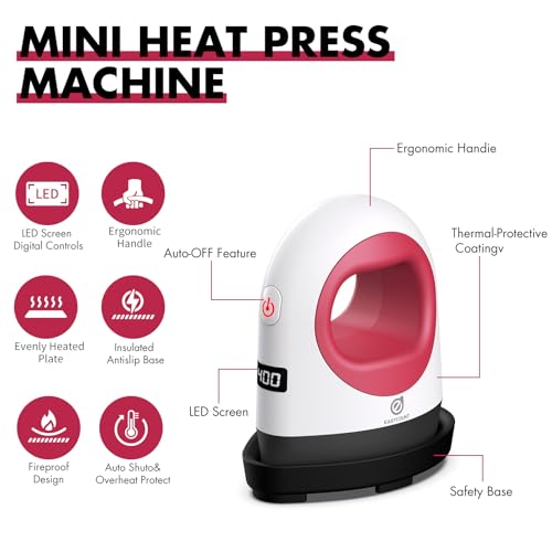 Mini presse à chaud facile pour thermocollage de précision sur petits projets - 3