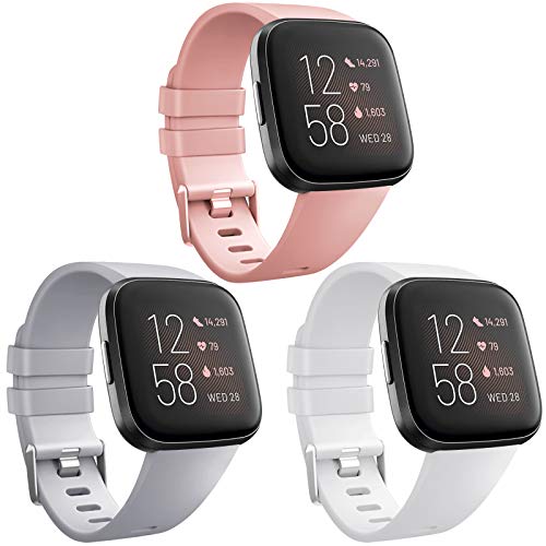 Image of AK Sports Bands Compatible for Fitbit Versa /Versa 2 /Versa SE, Soft Multi-Colors Wristbands for Fitbit Versa Lite Smart Watch Women Men