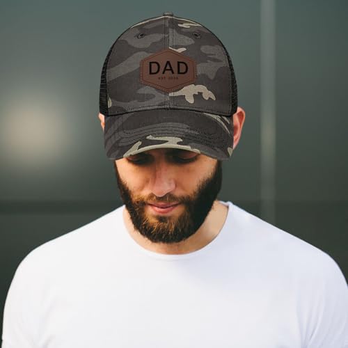 Image of Worlds Best Dad Ever Trucker Hat Fathers Day Birthday Gifts for Father Dad Papa Daddy from Daughter Son Baseball Cap