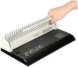 Encadernadora，Pasta de FicháRio Manual de Papel A4 com Furador e Garras de PláStico(Retangular)