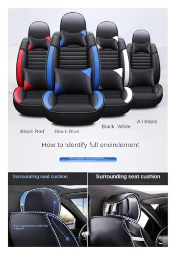 Housse de siège auto universelle Kia Rio 4 accessoires intérieur couverture rouge