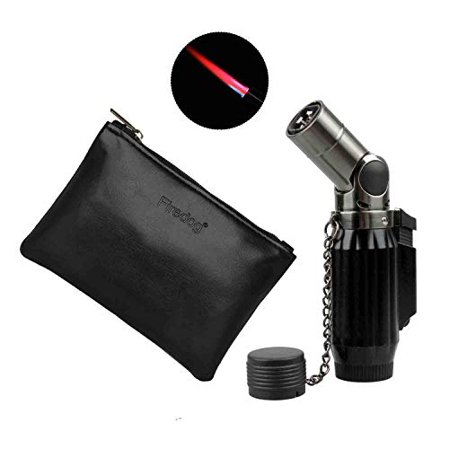 Efirebird Windproof Lighter Cigar Cigarette Jet Quadruple Hot Pink Flame Butane Gas Torch Lighter Xmas 1300 Centigrade No Gas