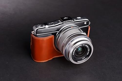 Demi camera case Olympus Epm2 cuir véritable pour éviter rayures
