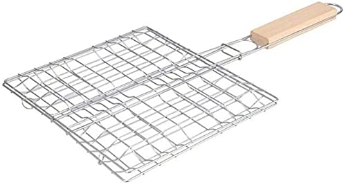 BBQ Grill Basket,Portable Fish Grilling Basket for Outdoor Grill,Rustproof 304 Stainless Steel Grill Accessories,Grill Accessories for Vegetable, Meat, Shrimp, Fish-image-15