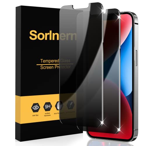 Image of for 2 Pack Privacy Screen Protector for iPhone 16e / 14 /13 / 13 Pro Private Full Screen Protector Tempered Glass Accessories [6.1 Inch]