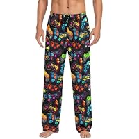 Waassud Pantalones de pijama para hombre con controlador de