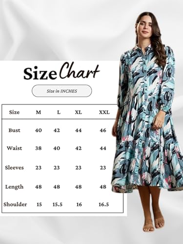 Image of MomToBe Women's Fit and Flare Calf Length Rayon Maternity Dress /Pregnancy Dress /Easy Breastfeeding Dress /Western Dress with Zippers for Nursing Pre and Post Pregnancy