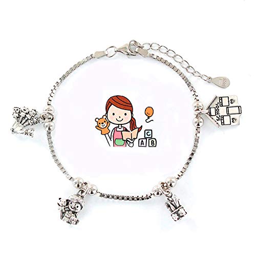 Eres lo mas mujer Pulseras Profesiones Plata (Educadora Infantil)
