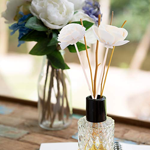 ARTIBETTER 2 Unidades de Difusor de Palheta Varas de Rattan Rosa Flor Em Botão de Reposição Recarga