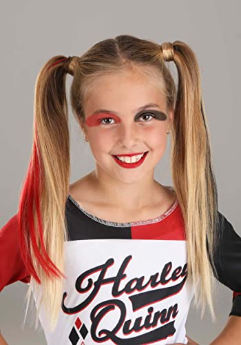 Girl's Harley Quinn Suicide Squad Costume, Jester Jumpsuit For Super Villain Outfit, Comic Cosplay & Halloween Large #TOP7