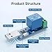 JESSINIE USB Serial Port Control Relay Module Sturdy Durable Lightweight USB Relay Module USB Intelligent Control Switch Overcurrent Protection Intelligent Command Control Switch Intelligent Home