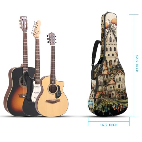 JRHEJTFZ Housse pour guitare acoustique de 1,9 cm d’épaisseur – Imperméable – Durable et élégant – Motif animal bohème, Multicolore 5., 42.9×16.9×4.7 in, Motif imprimé tendance - Les Beatles, Paul McCartney, John Lennon, RIngo Starr, George Harrison JRHEJTFZ Housse pour guitare acoustique de 1,9 cm d'épaisseur - Imperméable - Durable et élégant - Motif animal bohème, Multicolore 5., 42.9x16.9x4.7 in, Motif imprimé tendance – Image 6