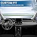 KUST Car Dash Cover for Toyota Corolla Cross 2022 2023 2024 2025 2026 (NOT fit Toyota Corolla) Polyester Dashboard Cover Non-Slip Interior Accessories for Corolla Cross No Glare Black