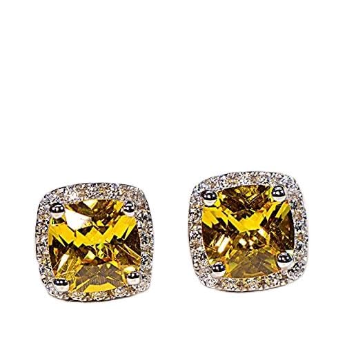 Boucles d'oreilles pour hommes et femmes en diamants roses de laboratoire 2CT bijoux