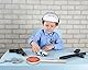 Trendario Polizeikelle Kinder mit Lichtfunktion, Premium Polizei Warnkelle für die Verkleidungskiste, Perfekte Geschenkidee für Kinder