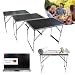 Produktbild Lemodo Campingtisch klappbar, Tapeziertisch 3-teilig 100x60 cm, Multifunktionstisch höhenverstellbar, Partytisch, Profi-Tapeziertisch Mehrzwecktisch Malertisch Flohmarkttisch, bis 30 kg belastbar