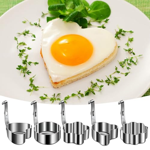 Anillo de huevo antiadherente de acero inoxidable para cocinar tortillas perfectas 3