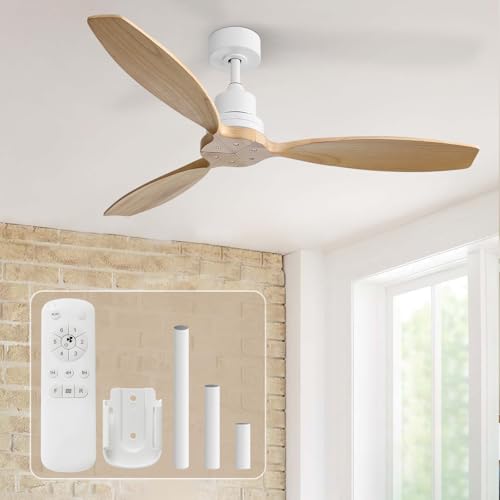 Sofucor Deckenventilator mit Fernbedienung, Deckenventilator aus...