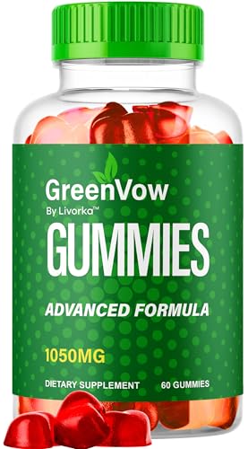 GreenVow Gummies - Official Green Vow Gummies Premium All Natural Support Formula, Greenvow Gummy 1050 MG Supplement Advanced Formula Gomitas Reviews, 60 Gummies for 1 Month